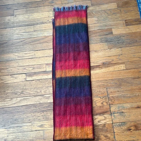 ๐ช๐จ๐ฆ๐๏ธ76โ Long Colorful 80% Alpaca Blend Scarf Made in Ecuador NWOT - Picture 4 of 4